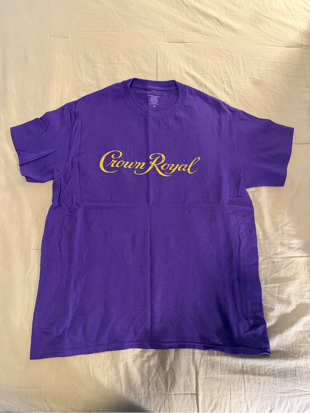 Men's Crown Royal Purple Logo Crew Neck T-Shirt